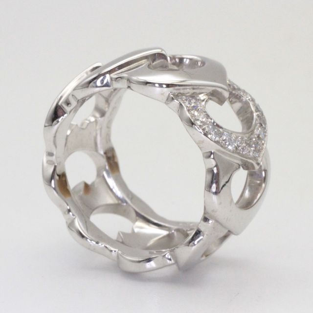Cartier(カルティエ)のカルティエ Cドゥダイヤモンドリング750/K18WG【超美品】 レディースのアクセサリー(リング(指輪))の商品写真