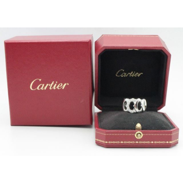 Cartier(カルティエ)のカルティエ Cドゥダイヤモンドリング750/K18WG【超美品】 レディースのアクセサリー(リング(指輪))の商品写真