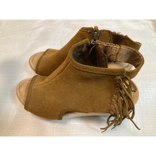 ミネトンカ(Minnetonka)のミネトンカ　フリンジ　ウェッジソールサンダル　24.5cm(サンダル)