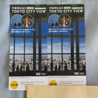 六本木ヒルズ展望台　TOKYO CITY VIEW  招待券2枚(その他)