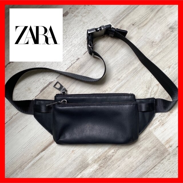 ZARA(ザラ)のZARA ボディバッグ ミニマム シンセティックレザー フェイクレザー 合成皮革 メンズのバッグ(ボディーバッグ)の商品写真