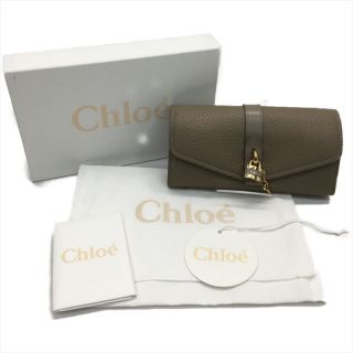 クロエ(Chloe)の▼▼Chloe クロエ レディース 二つ折り長財布 ABY C24KYK チャーム付 CHC20SP313B7123W ライトグレー(財布)