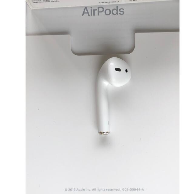 Apple(アップル)のApple AirPods エアーポッズ 左イヤホンのみ 第一世代 正規品 スマホ/家電/カメラのスマホアクセサリー(ストラップ/イヤホンジャック)の商品写真