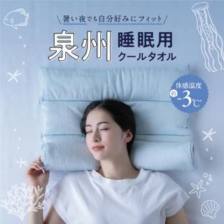 イマバリタオル(今治タオル)の泉州睡眠用クールタオル 枕(枕)