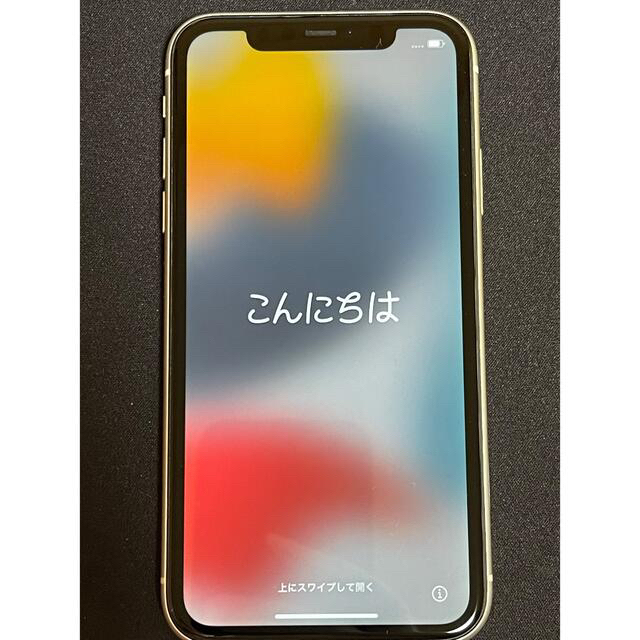 iPhone11 SIMフリー　128GB ホワイト　バッテリー容量89% 美品スマートフォン/携帯電話