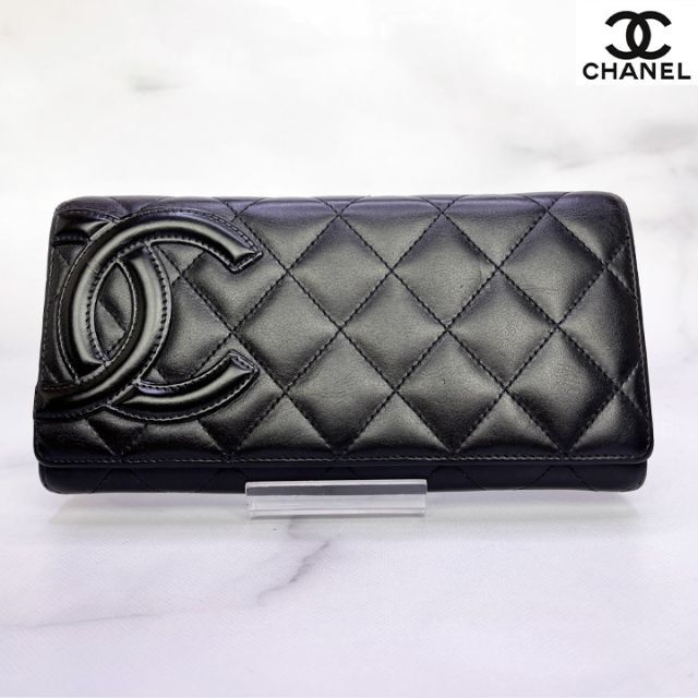 ❤︎美品 正規品 レア❤︎シャネル CHANEL カンボン長財布 パイソン