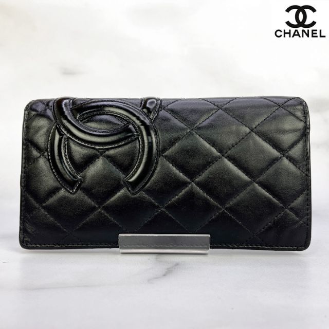 CHANEL(シャネル)の218　超美品　CHANEL シャネル　カンボンライン　二つ折り長財布　ピンク レディースのファッション小物(財布)の商品写真