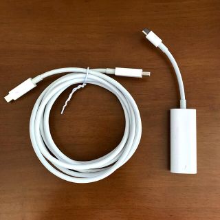 マック(Mac (Apple))のThunderbolt 3（USB-C）Thunderbolt 2アダプタセット(PC周辺機器)