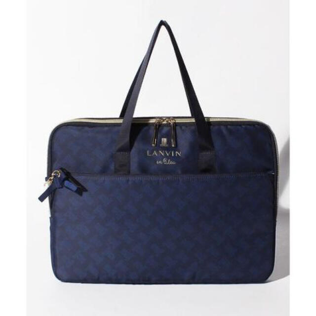 LANVIN en Bleu(ランバンオンブルー)のランバン　PCバッグ　美品 レディースのバッグ(トートバッグ)の商品写真