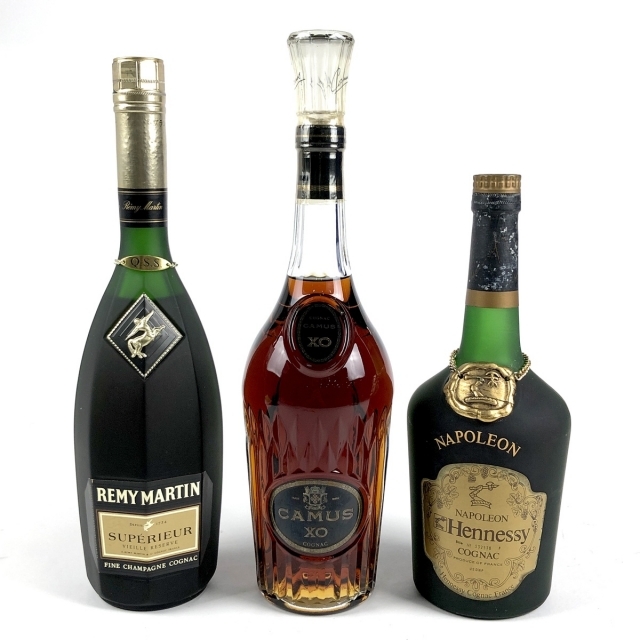 3本 REMY MARTIN CAMUS Hennessy コニャック 700ml - www