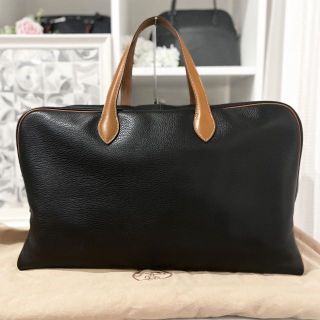 HERMES エルメス　ボストンバッグ　ヴィクトリア50　ベージュ【472】MM