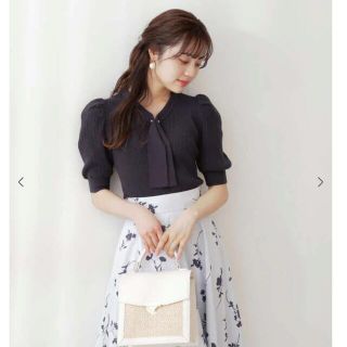 プロポーションボディドレッシング(PROPORTION BODY DRESSING)の【美人百花4月号掲載商品】2Wayボウタイニット(シャツ/ブラウス(半袖/袖なし))