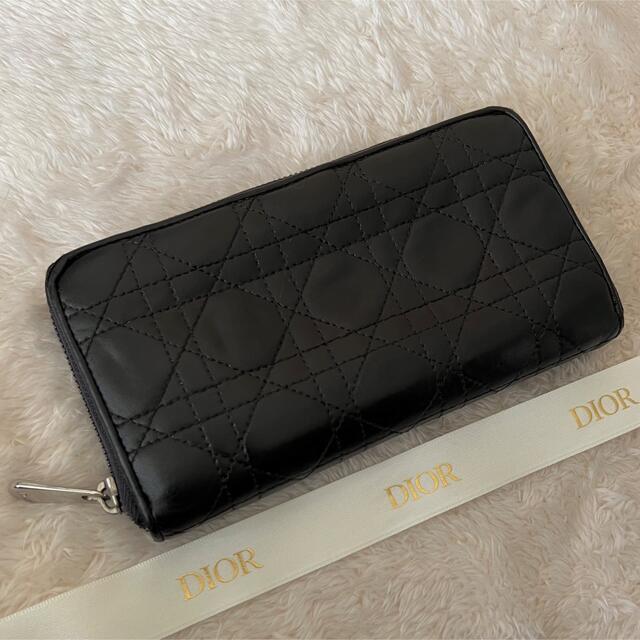 美品 Dior クリスチャンディオール 長財布 ラウンドファスナー