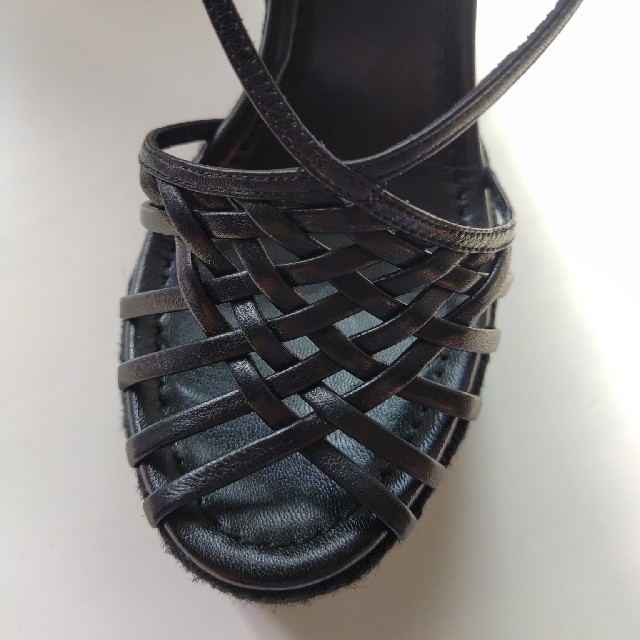 Ralph Lauren(ラルフローレン)のRALPH LAUREN　サンダル黒　ヒール高12㎝ レディースの靴/シューズ(サンダル)の商品写真