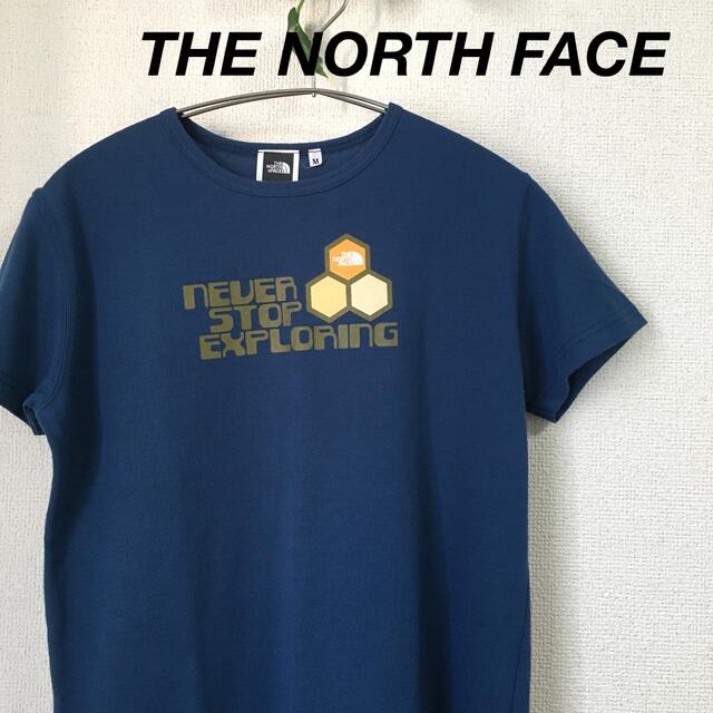 THE NORTH FACE(ザノースフェイス)の【美品】THE NORTH FACE プリントTシャツ　ブルー レディースのトップス(Tシャツ(半袖/袖なし))の商品写真