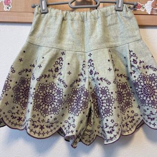 アナスイミニ(ANNA SUI mini)のANNASUI mini アナスイミニ キュロット ショートパンツ　130(パンツ/スパッツ)