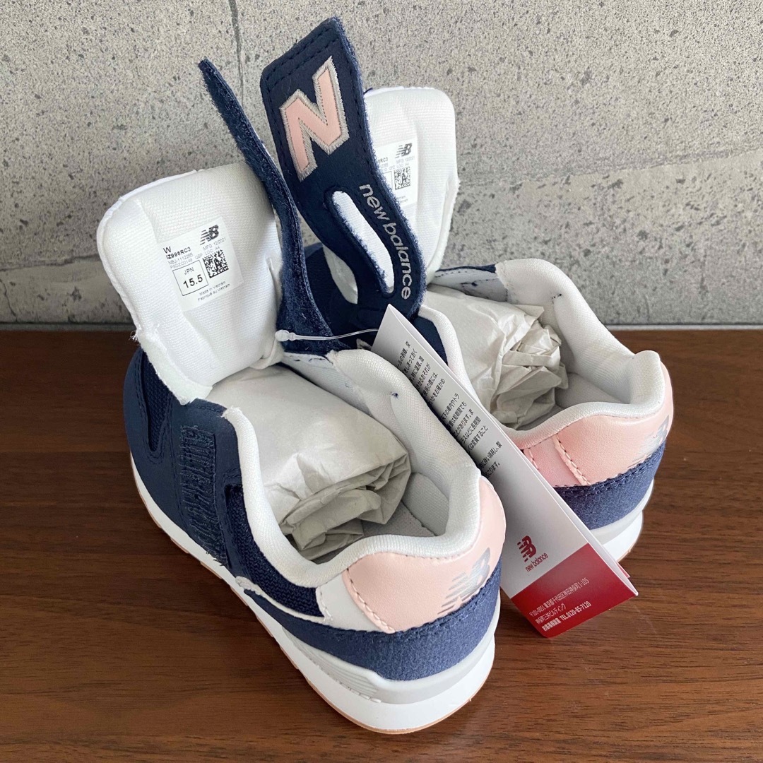 New Balance - 【新品】15.5センチ ネイビー×ピンク New Balance - 【新品】15.5センチ ネイビー×ピンク