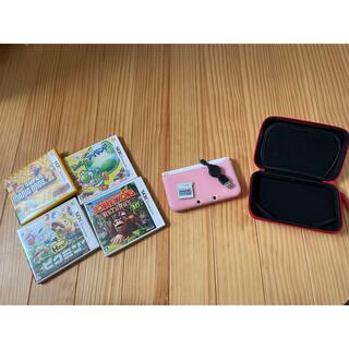 ニンテンドー3DS(ニンテンドー3DS)の極美品　Nintendo 3DS  LL 本体ピンク　ホワイト(携帯用ゲーム機本体)