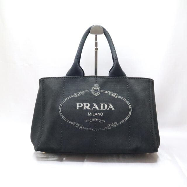 PRADA プラダ カナパ ハンドバッグ トートバッグ Mキャンバス ブラック