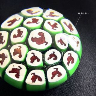OLD BACCARAT 38匹の鶏 バカラ クリスタル ペーパーウェイト (千の花