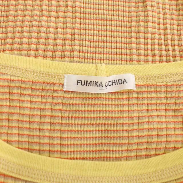 FUMIKA_UCHIDA(フミカウチダ)のフミカ ウチダ タンクトップ カットソー ボーダー F 黄 赤 ベージュ レディースのトップス(タンクトップ)の商品写真