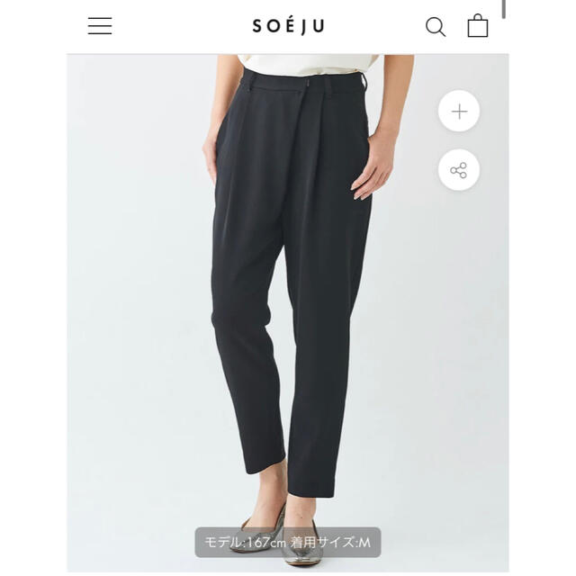 SOEJU タックパンツ  レディースのパンツ(その他)の商品写真