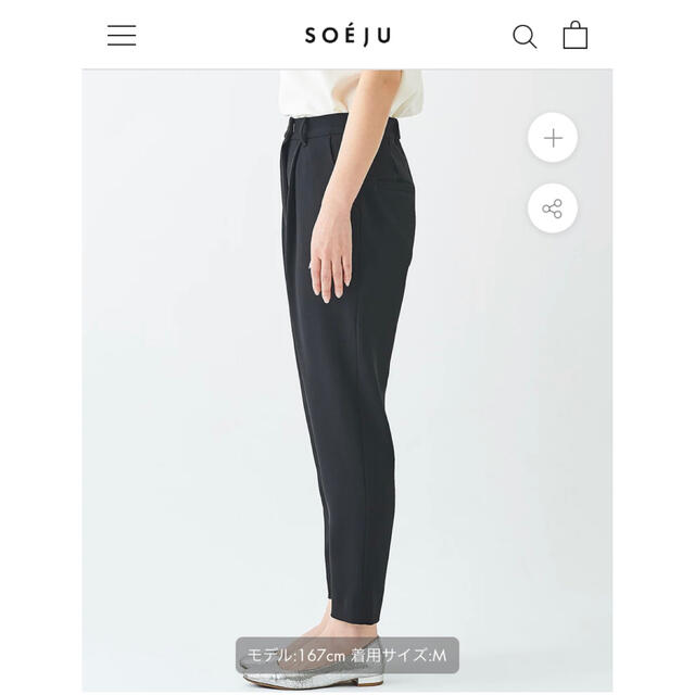 SOEJU タックパンツ  レディースのパンツ(その他)の商品写真