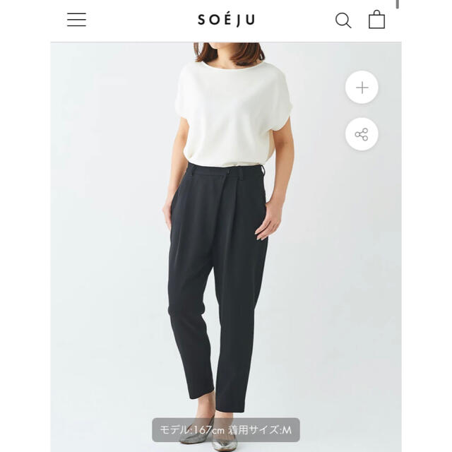 SOEJU タックパンツ  レディースのパンツ(その他)の商品写真