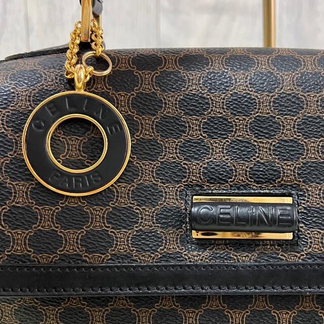 希少】美品 CELINE セリーヌ マカダム ターンロック ハンドバッグ