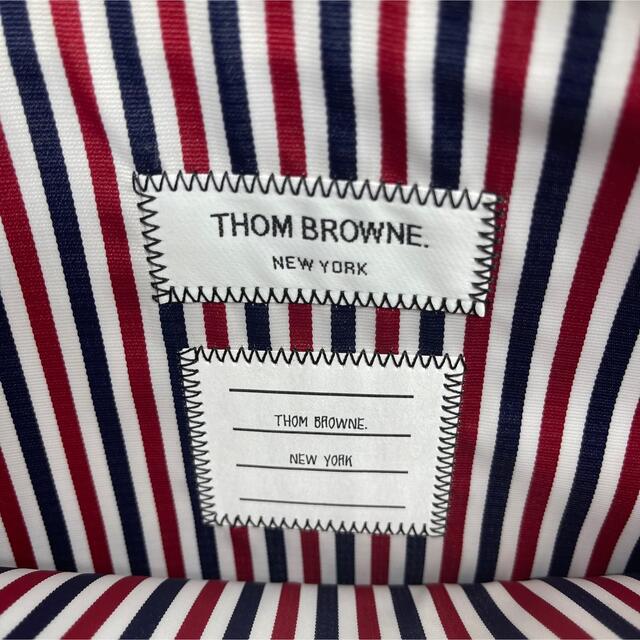 美品　THOM BROWNE  トムブラウン　レザー　クラッチバッグ　グレー 6