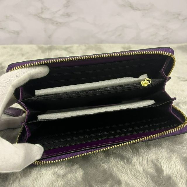 再入荷!クロコダイル ワニ革 長財布 メンズ パープル 紫 王冠 1 再入荷!クロコダイル ワニ革 長財布 メンズ パープル 紫 王冠 1