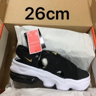 ナイキ(NIKE)のラスト1点　NIKE ナイキ　ココ　サンダル  26cm  ブラック×ホワイト(サンダル)