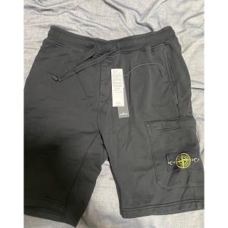 STONE ISLAND - ストーンアイランド スウェットハーフパンツ 黒Mサイズ