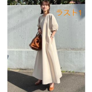 クラネ(CLANE)のクラネ CLANE LANTERN SLEEVE FLARE ONE PIECE(ロングワンピース/マキシワンピース)