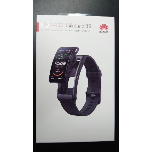 スマホアクセサリー☆新品☆HUAWEI スマートウォッチ ヘッドセット TalkBand B6 黒