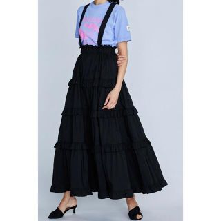 ダブルスタンダードクロージング(DOUBLE STANDARD CLOTHING)のダブスタ❣️DSC / ティアードジャンパースカート(ロングワンピース/マキシワンピース)