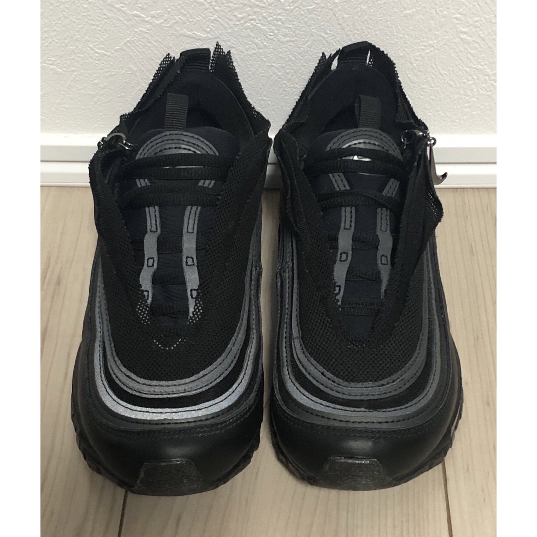 NIKE(ナイキ)の23cm 良品 NIKE WMNS AIR MAX 97 LX 黒 銀 ブラック レディースの靴/シューズ(スニーカー)の商品写真