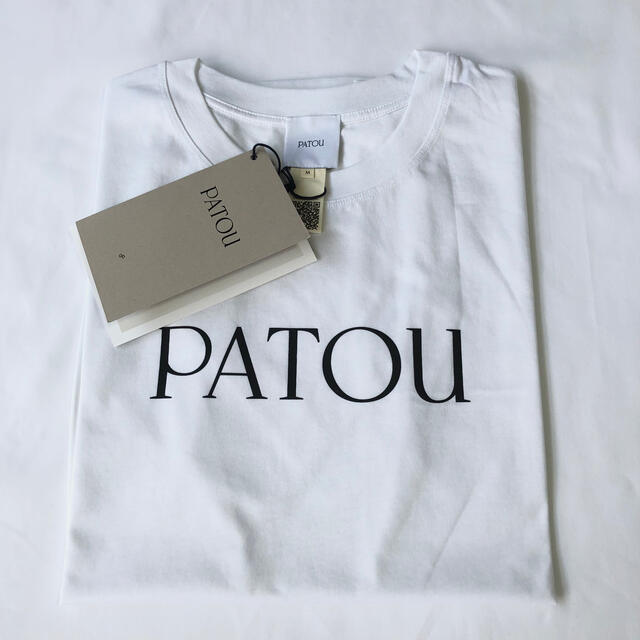 新品未着用 Patou 白M オーガニックコットン パトゥ ロゴTシャツ 本店 ...