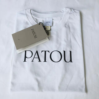 ジャンパトゥ(JEAN PATOU)の新品未着用 Patou 白M オーガニックコットン パトゥ ロゴTシャツ(Tシャツ(半袖/袖なし))