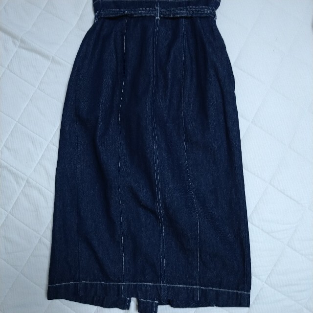 Her lip to(ハーリップトゥ)のHerlipto High-waisted Denim Effect Skirt レディースのスカート(ロングスカート)の商品写真