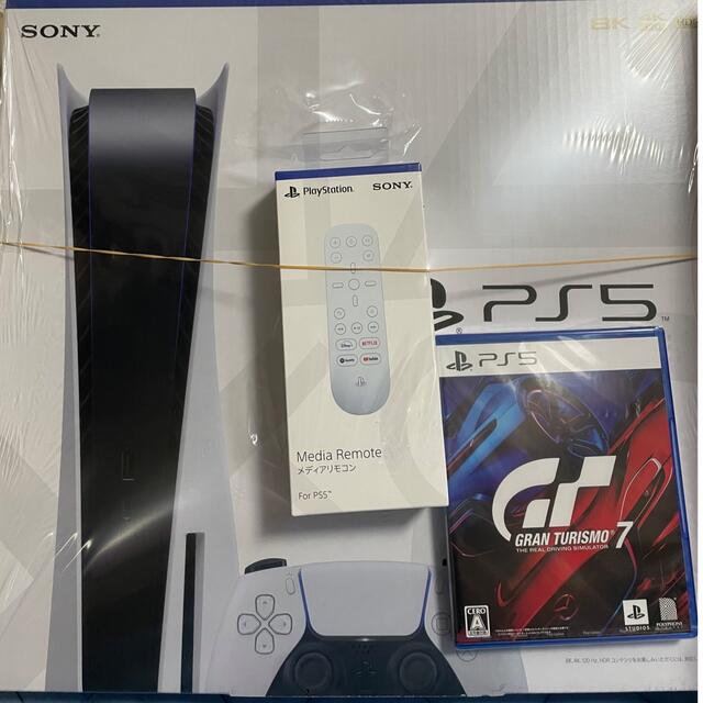 PlayStation 5＋グランツーリスモ７+【純正】メディアリモコン セット