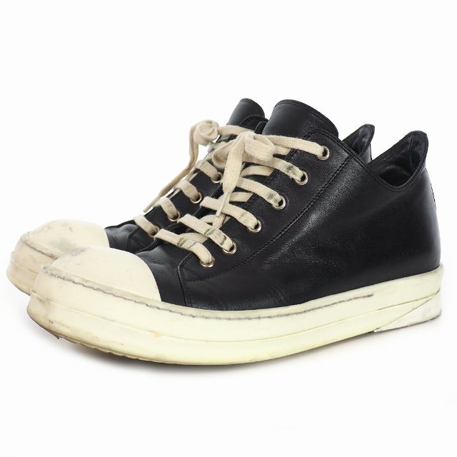 リックオウエンス Rick Owens スニーカーズ レザー ローカット 牛革11cmアウトソール