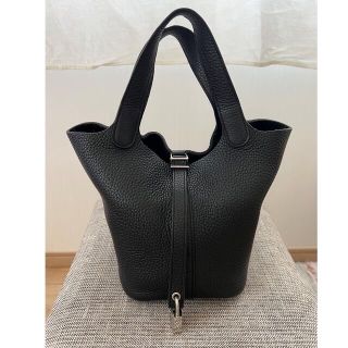 エルメス(Hermes)のエルメス HERMES ピコタンロックpm  ノワール　T刻印(ハンドバッグ)