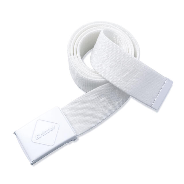 FCRB 22SS EMBLEM LOGO STRETCH BELT WHITE