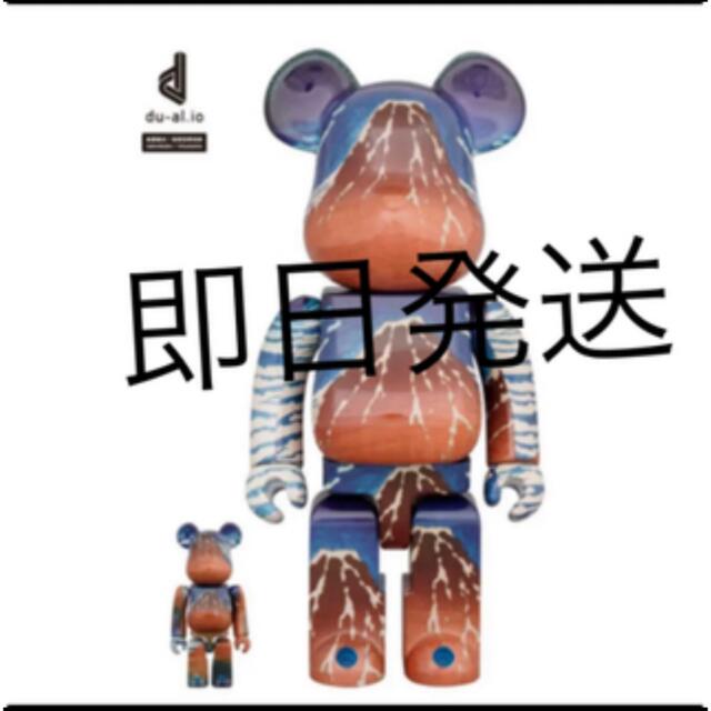 BE@RBRICK 葛飾北斎 「冨嶽三十六景 凱風快晴」100％ & 400％