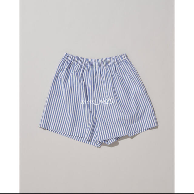 Ron Herman(ロンハーマン)のbaserange Ole Shirt in Blue Stripe レディースのパンツ(ショートパンツ)の商品写真