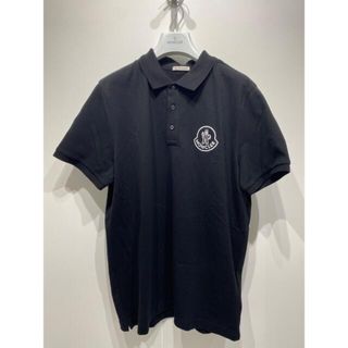 モンクレール(MONCLER)のポロシャツ　モンクレール　moncler ブラック　M 新品　新作(ポロシャツ)