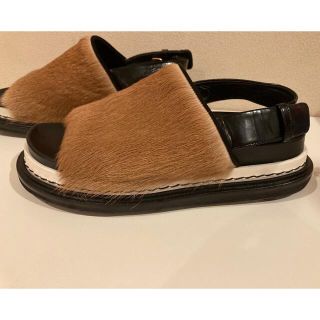 マルニ ファー サンダル(レディース)の通販 27点 | Marniのレディース 日本公式品 ツチノコ様専用★MARNI マルニ フスベット サンダル サンダル