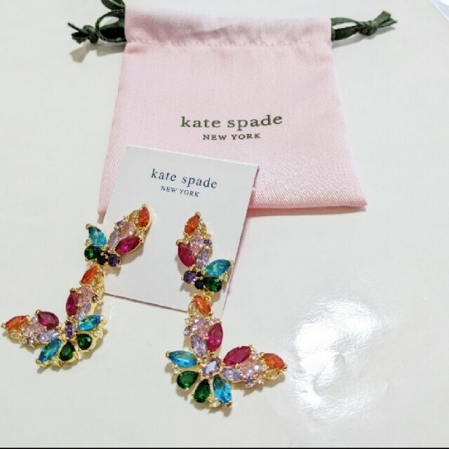 kate spade new york(ケイトスペードニューヨーク)の２セット【新品】kate spade ケイトスペード　バタフライピアス レディースのアクセサリー(ピアス)の商品写真