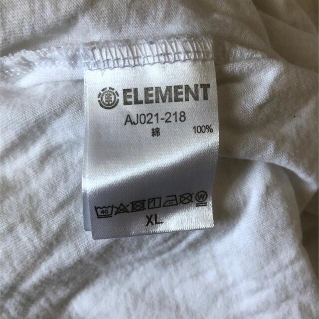 ELEMENT(エレメント)の値下げ　ELEMENT  Tシャツ　エレメント　XL 白ティー　白 メンズのトップス(Tシャツ/カットソー(半袖/袖なし))の商品写真